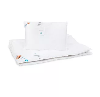 Eksluzywny komplet dziecięcy 100% PUCH gęsi AMZ - 90x120 / 40x60 BABIES PREMIUM