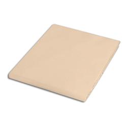 Prześcieradło satyna bawełniana bez gumki 160x220 Darymex jasno beżowe