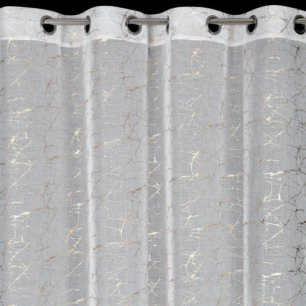 Firana gotowa na przelotkach REVA 140x250 Eurofirany szampański