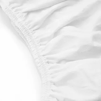 Prześcieradło jersey elastan z gumką 180x200 Darymex białe