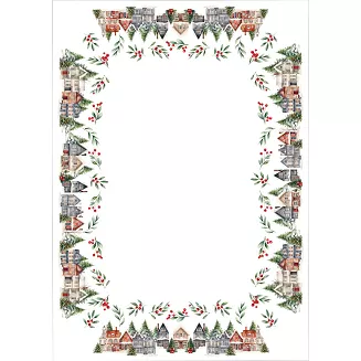 ZIMOWE MIASTECZKO Obrus NINA WODOODPORNA 110x160cm kolor 009 wielokolorowy  PBN266/KSP/C09/110160/1