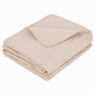 Narzuta dekoracyjna DASH 220x240 pikowana beżowa