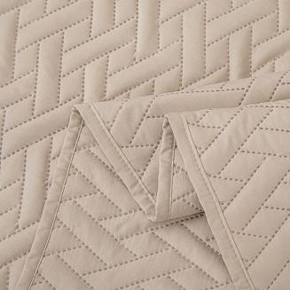 Narzuta dekoracyjna DASH 220x240 pikowana beżowa
