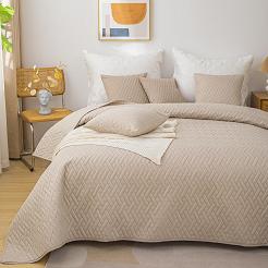 Narzuta dekoracyjna DASH 220x240 pikowana beżowa