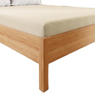 Prześcieradło jersey z gumką 120x200 DREAMY PREMIUM kremowe