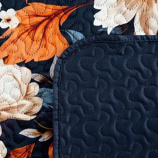 Narzuta dekoracyjna FIORA 200x220 granatowy