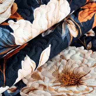 Narzuta dekoracyjna FIORA 200x220 granatowy