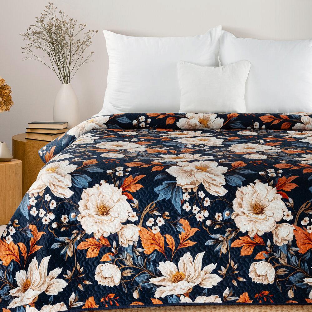 Narzuta dekoracyjna FIORA 200x220 granatowy
