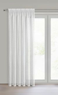 Zasłona gotowa na taśmie BONITA 140x250 Eurofirany biały