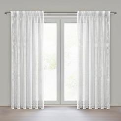 Zasłona gotowa na taśmie BONITA 140x250 Eurofirany biały