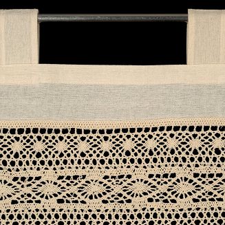 Firana gotowa na szelkach MADDELINE 150x35 Eurofirany jasnobeżowy