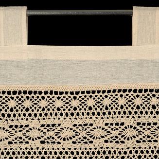 Firana gotowa na szelkach MADDELINE 150x35 Eurofirany jasnobeżowy