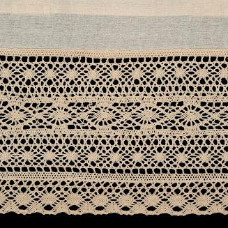 Firana gotowa na szelkach MADDELINE 150x35 Eurofirany jasnobeżowy