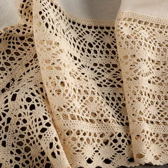 Firana gotowa na szelkach MADDELINE 150x35 Eurofirany jasnobeżowy