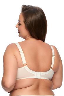 Biustonosz z koronką Semi-Soft Laila MAXI 1280 półusztywniany ecru