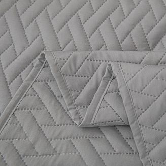 Narzuta dekoracyjna DASH 200x220 pikowana szara