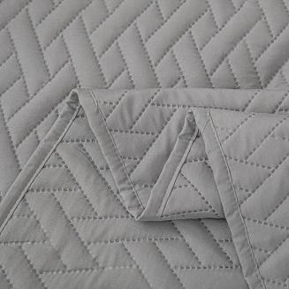 Narzuta dekoracyjna DASH 200x220 pikowana szara