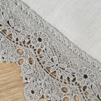 Obrus dekoracyjny ROZITA 40x140 Eurofirany naturalny/popielaty