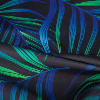 Zasłona gotowa na przelotkach PALMS Design91 zielony