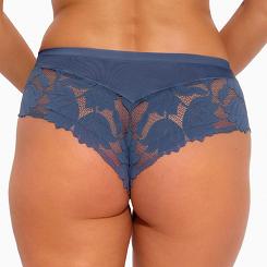 Brazyliany damskie z koronką i tiulem Nike 1135 niebieskie