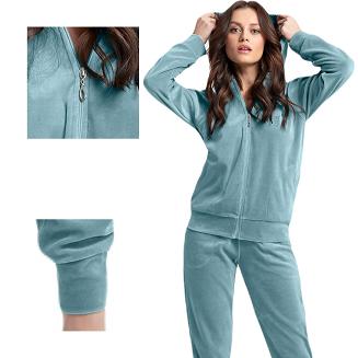 Dres damski LUNA kod 309 welur miętowy