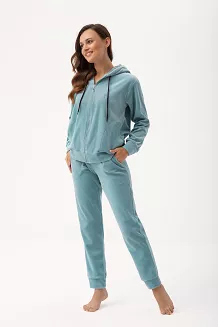 Dres damski LUNA kod 309 welur miętowy