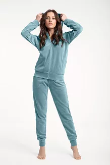 Dres damski LUNA kod 309 welur miętowy