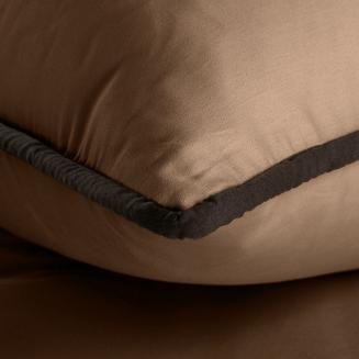 Pościel satynowa BR+JB 220x200 Eurofirany jasnobrązowy