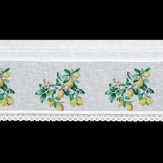 Firana gotowa na taśmie CLOE 130x50 Eurofirany biały