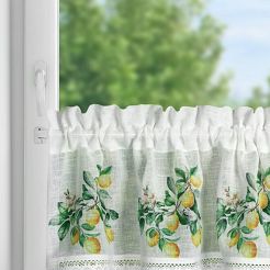 Firana gotowa na taśmie CLOE 130x50 Eurofirany biały