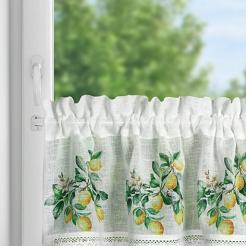 Firana gotowa na taśmie CLOE 130x50 Eurofirany biały