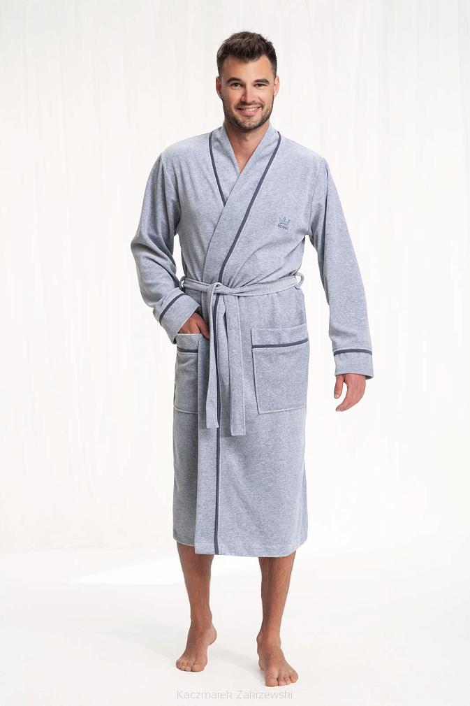 Szlafrok męski LUNA kod 852 szary