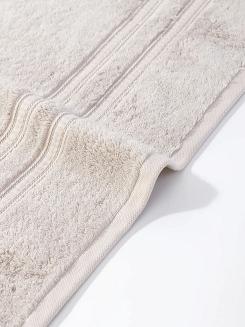 Ręcznik bambusowy Harmony 30x30 kaszmirowy ze srebrną bordiurą