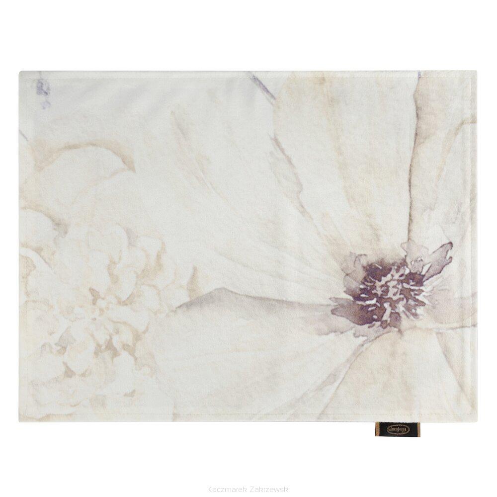 Obrus dekoracyjny VELVET 30x40 Eurofirany kremowy