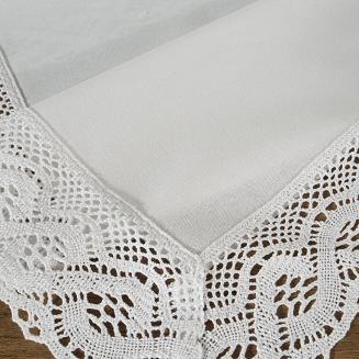 Obrus dekoracyjny SUSAN 140x220 Eurofirany biały