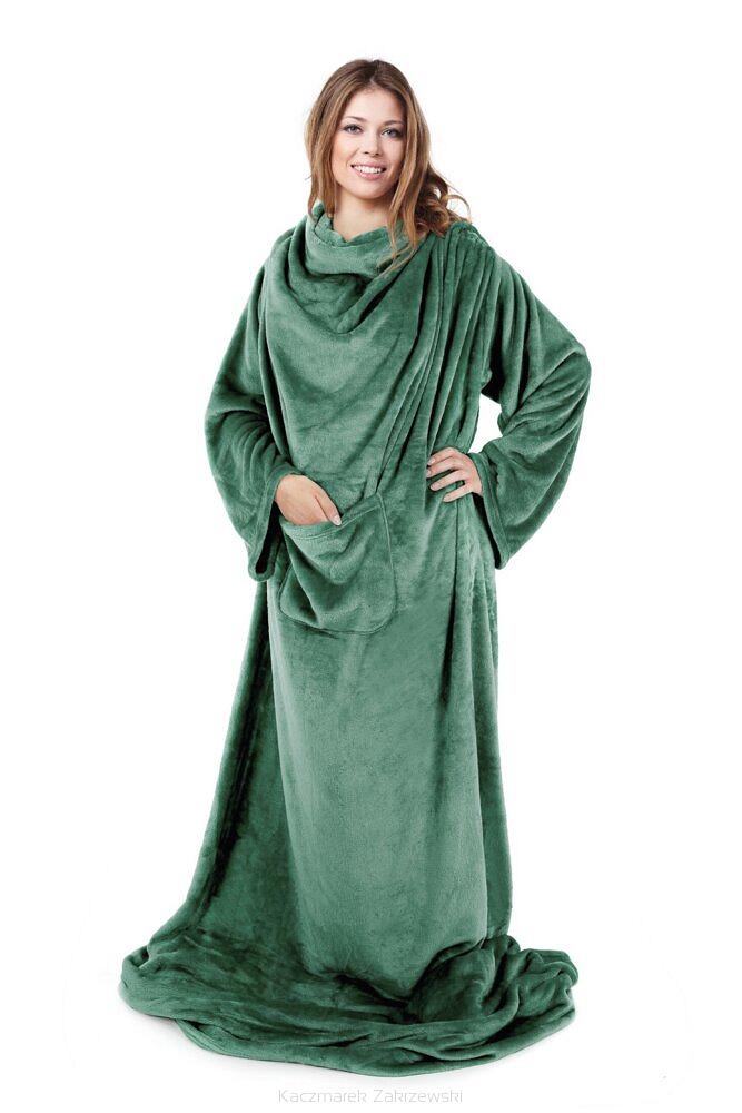 Koc narzuta TV 150x180 Design91 ciemnozielony