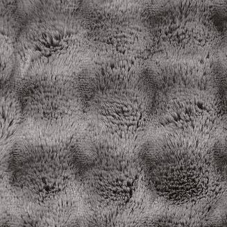 Poszewka dekoracyjna LILY 45x45 Eurofirany srebrna futrzana i puszysta z efektem 3D