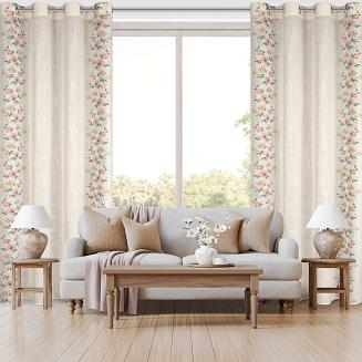 Zasłona gotowa na przelotkach VANESA 140x250 Eurofirany naturalny