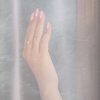 Firanka żakardowa gotowa na szelkach ELZA 300x230 biała