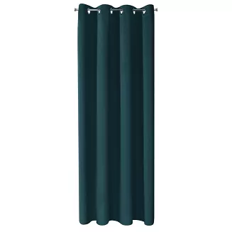Zasłona gotowa na przelotkach LOGAN 140x270 Eurofirany petrol