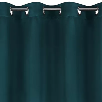 Zasłona gotowa na przelotkach LOGAN 140x270 Eurofirany petrol