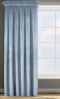 Zasłona gotowa na taśmie ROSA 140x270 Eurofirany morska