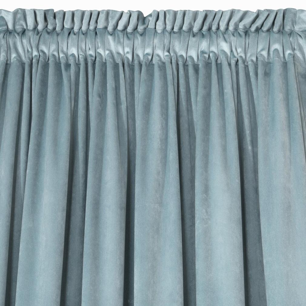 Zasłona gotowa na taśmie ROSA 140x270 Eurofirany morska