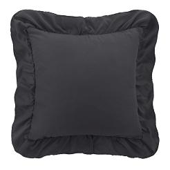 Poszewka do pościeli z falbanką RUFFY 40x40 grafitowa