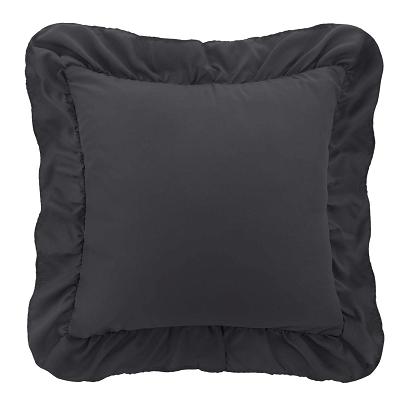 Poszewka do pościeli z falbanką RUFFY 40x40 grafitowa