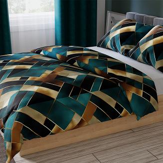 RUBIK Komplet pościeli z bawełny satynowej 160x200cm 100051/SAT/000/160200/1