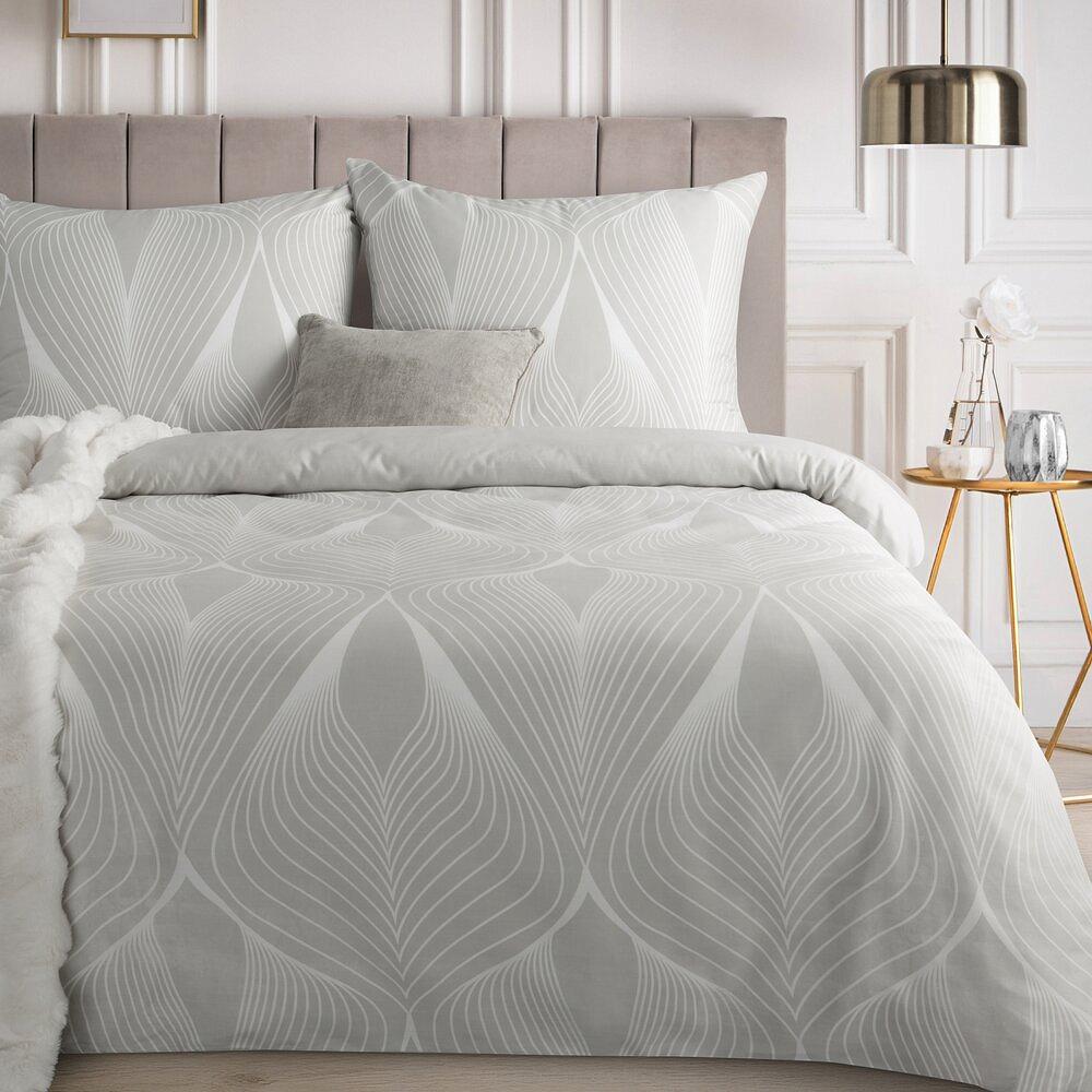 Pościel satynowa SPRING 220x200 Eurofirany jasnoszary