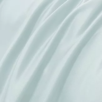 Pościel 160x200 błękitna wzorzysta plisa falbana