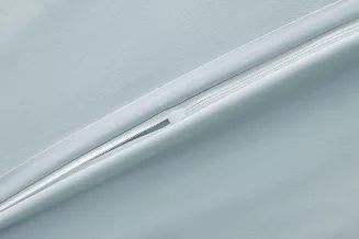 Pościel 160x200 błękitna wzorzysta plisa falbana