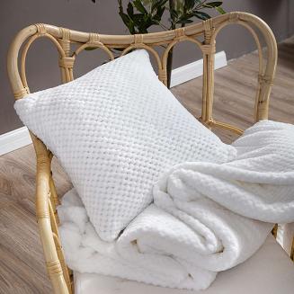 Poszewka dekoracyjna z mikrofibry MONTE 40x40 biała